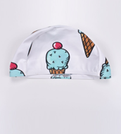 Picture of Front Zip Ice Cream Swimsuit With Swim Cap