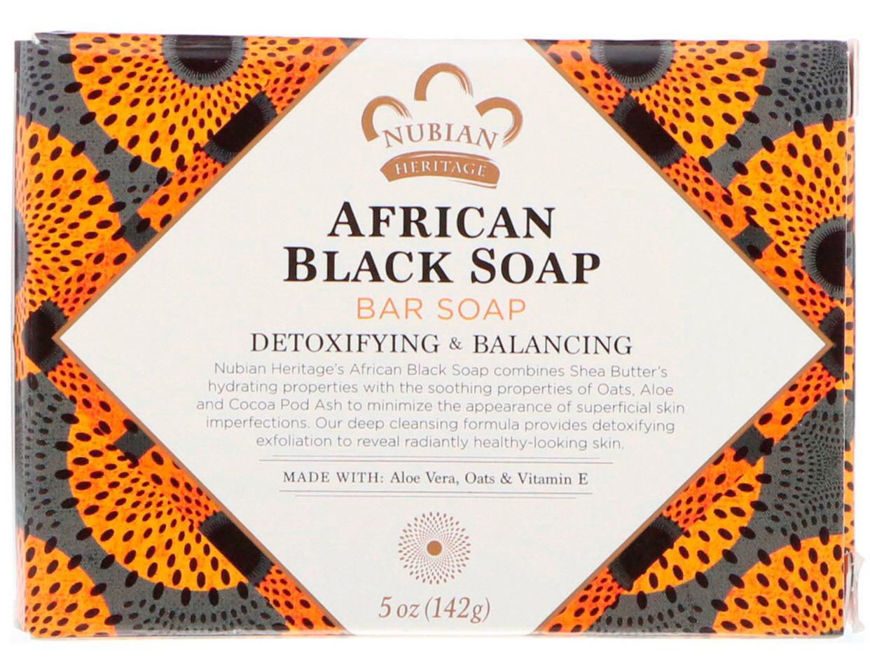 Picture of African black bar soap