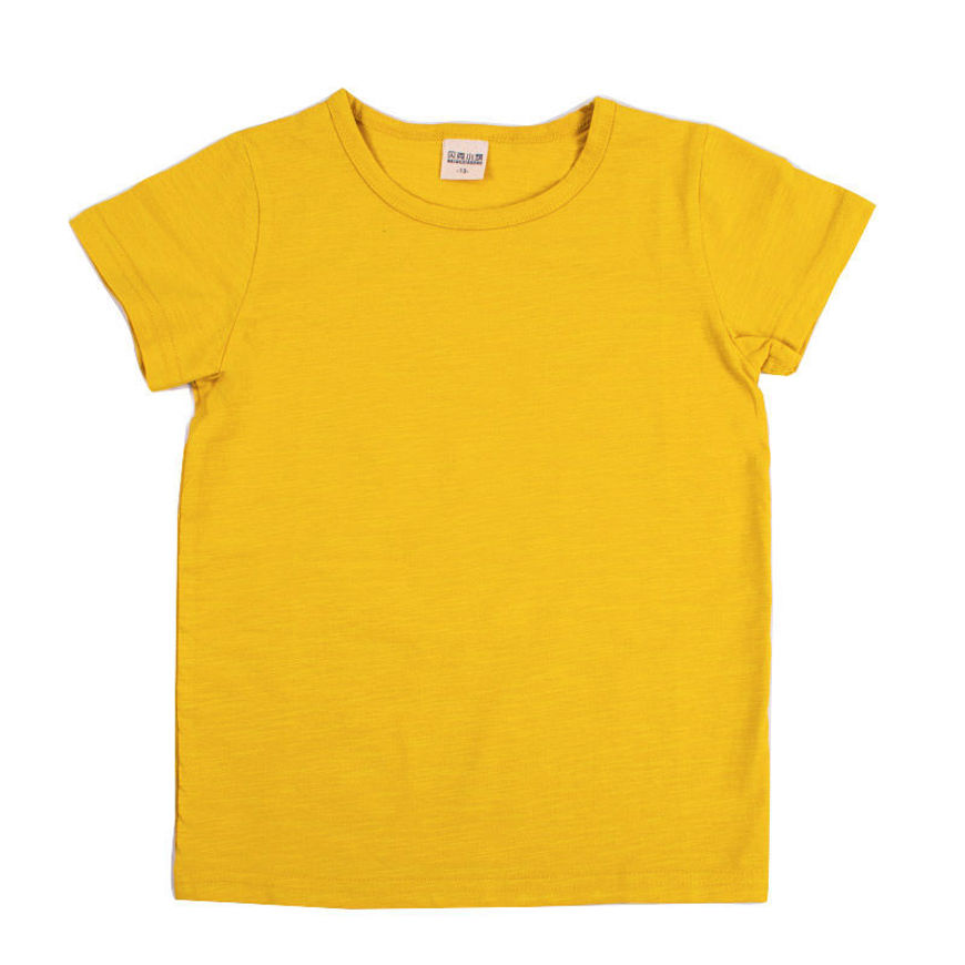 Picture of Dark Yellow Cotton T-Shirt For Kids