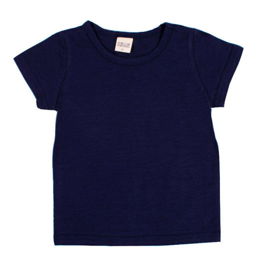 Picture of Navy Blue Cotton T-Shirt For Kids
