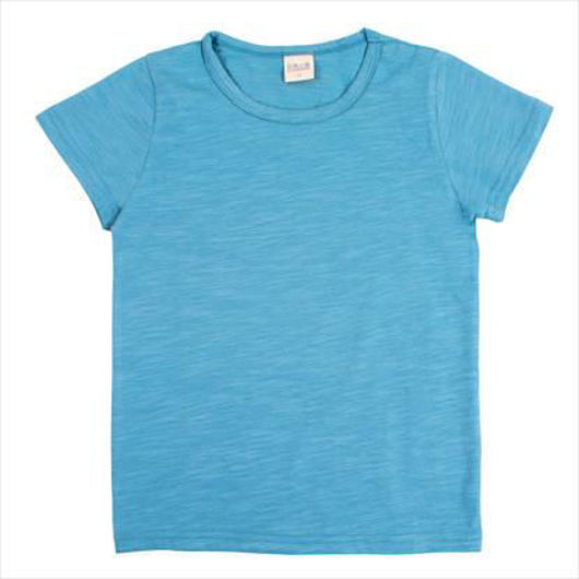 Picture of Light Blue Cotton T-shirt For Kids