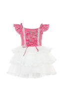 Picture of GIRL HOUNDS TOOTH FABRIC AND TUTU SKIRT