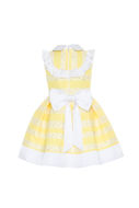 Picture of GIRL SPRINKLE SEQUINED WITH STRIPE JACQUARD YELLOW