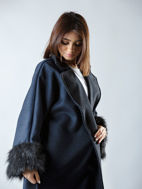 Picture of Winter besht dark blue color with black fur