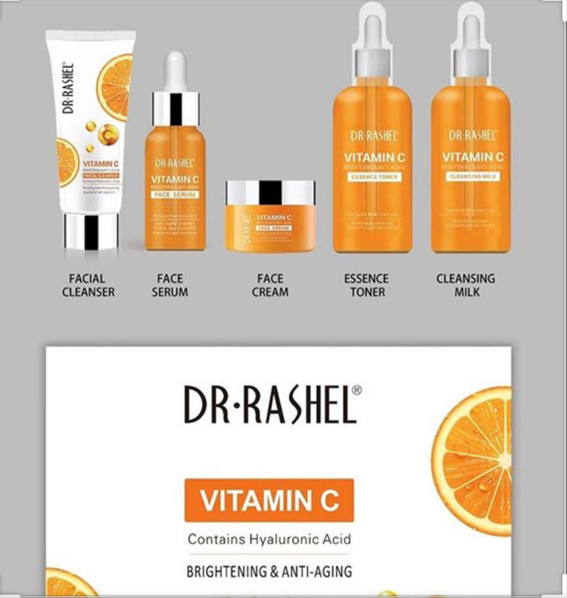 صورة Dr.Rashel vitamin C  brightening & anti-aging skin care series 5 piece set
