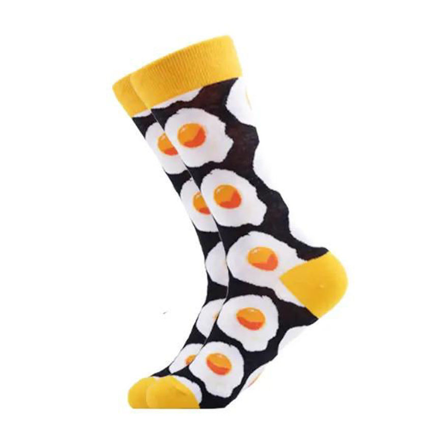 MatchaMatcha. Socks color yellow and black with design