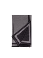 صورة cashmere scarf  light gray color and black  linning