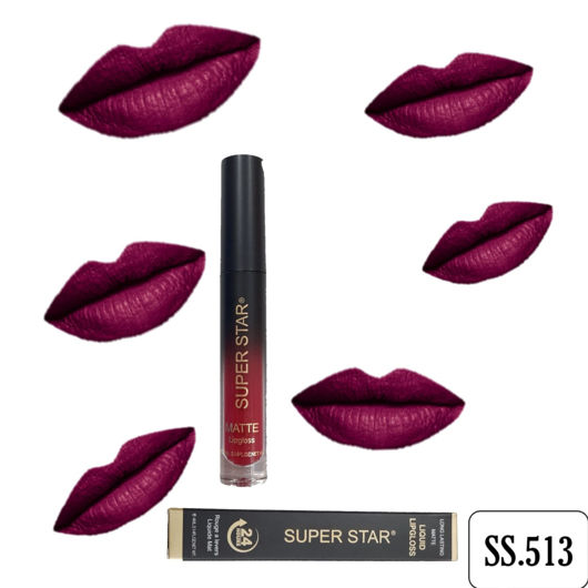 Picture of Super star matte lip gloss ss-513