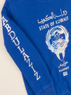 صورة Blue Pullover For Kids - Passport Design (With Name Printing)