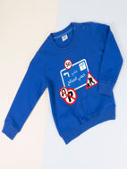 صورة Blue Pullover For Kids - Traffic Sign Design (With Name Printing Fee)