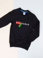 Picture of Black Pullover For Kids - Sticker Design (With Name Printing Fee)