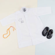 Picture of White Summer Dishdasha Al Jazeera For Kids - Ramadan Edition (With Name Embroidery)