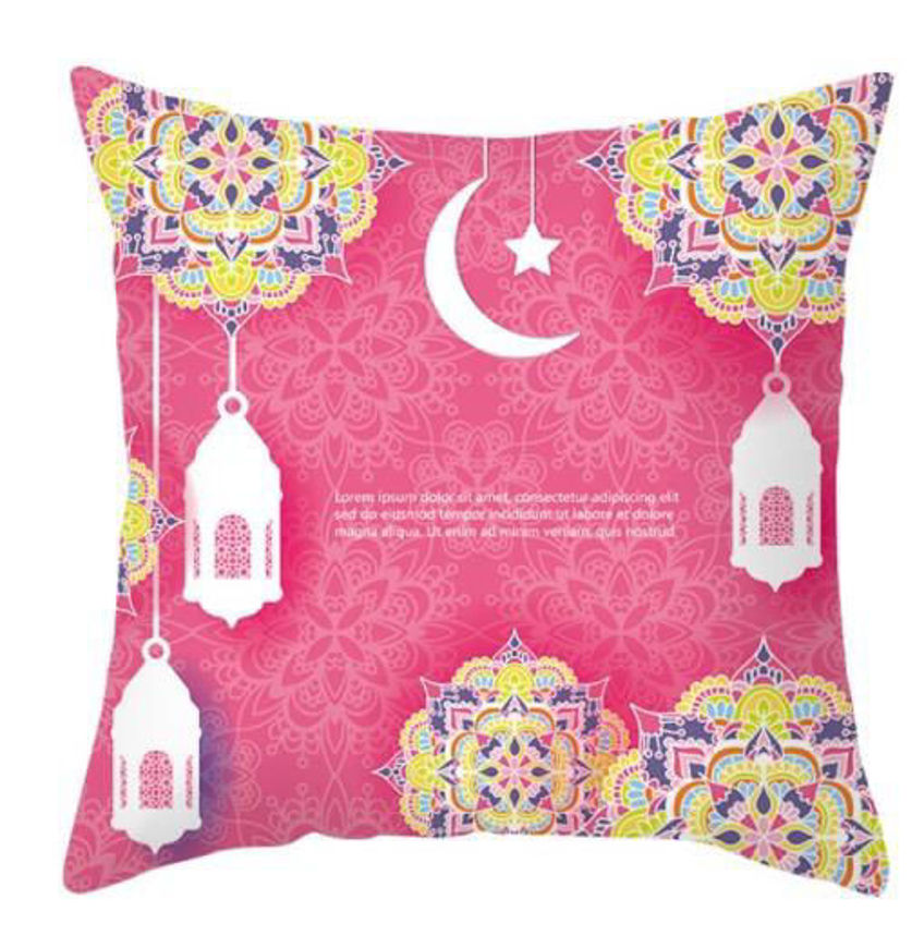 Picture of Ramadan pink pillow case