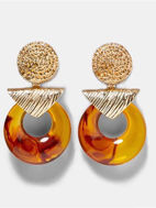 Picture of Earrings For Women Light brown with Gold