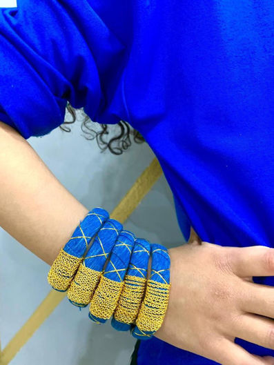 Picture of Bracelets for Kids handmade Jeans 5pcs