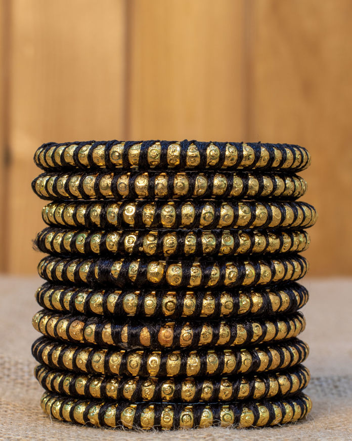 Picture of Bracelet Gold with Black 10 Pcs