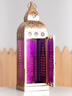 صورة Lantern Gold With Purple Glass