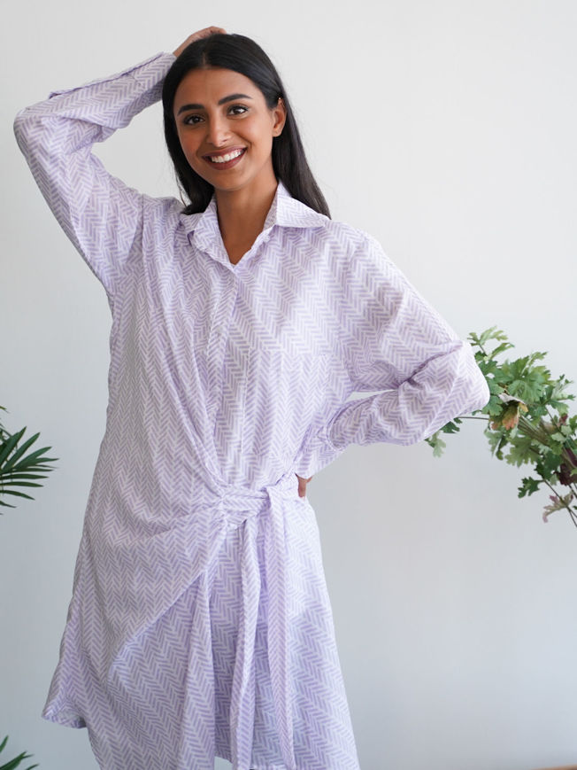 Picture of Summer Cotton Shirt purple