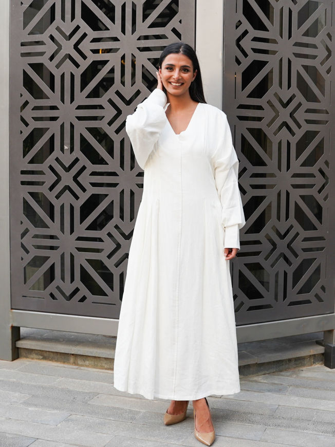 Picture of White Linen Dress 