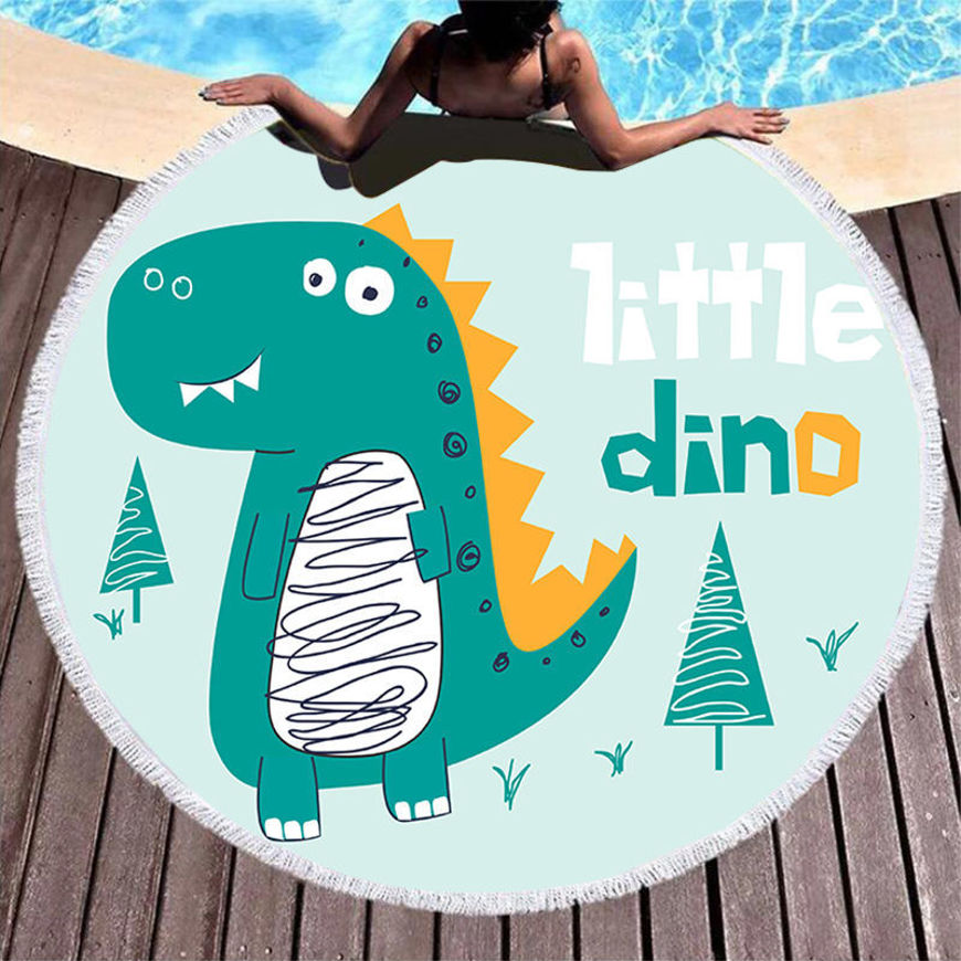 Picture of PRINTED BEACH TOWEL LITTLE DINOSAUR PATTERN