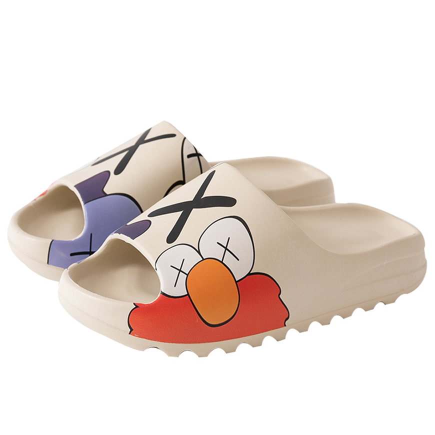 Picture of BEACH SLIPPERS PRINTED WHITE DESIGN