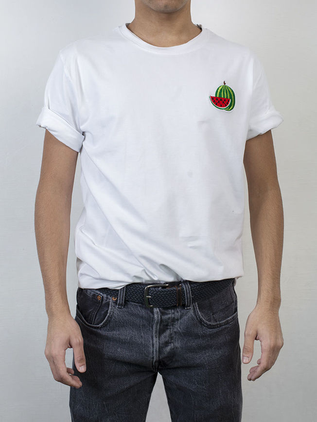Picture of MEN'S WATERMELON EMBROIDERY TSHIRT
