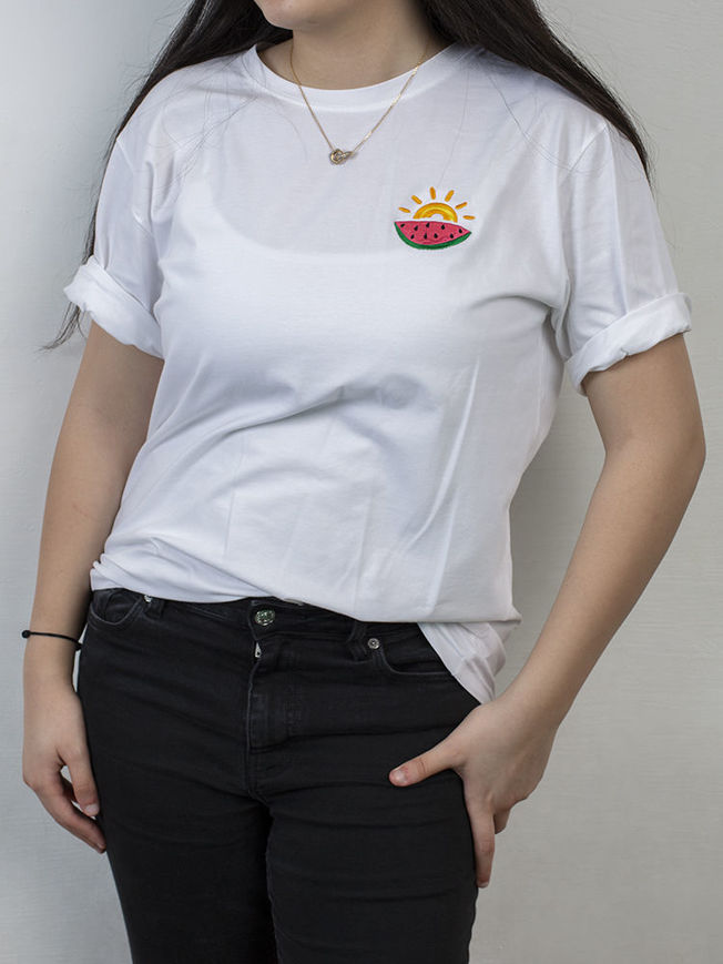 Picture of WOMMEN'S T-SHIRT EMBROIDERY SUMMER