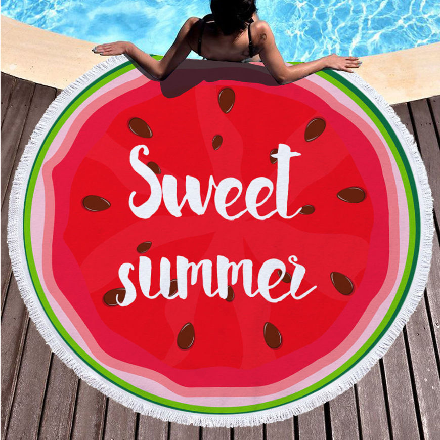 Picture of FULL WATER MELON PATTERN BEACH TOWEL