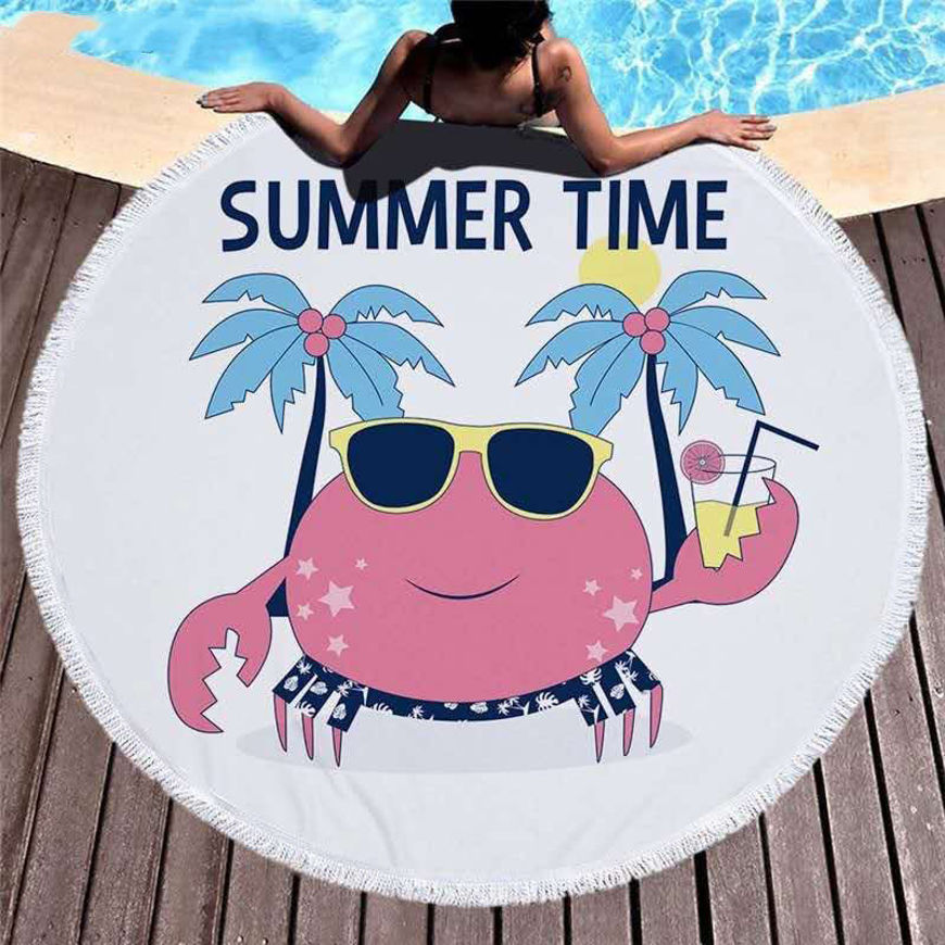 Picture of SUMMER CRAB BEACH TOWEL