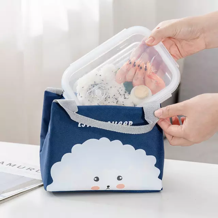Picture of LUNCH BAG FOR KIDS BLUE LITTLE SHEEP