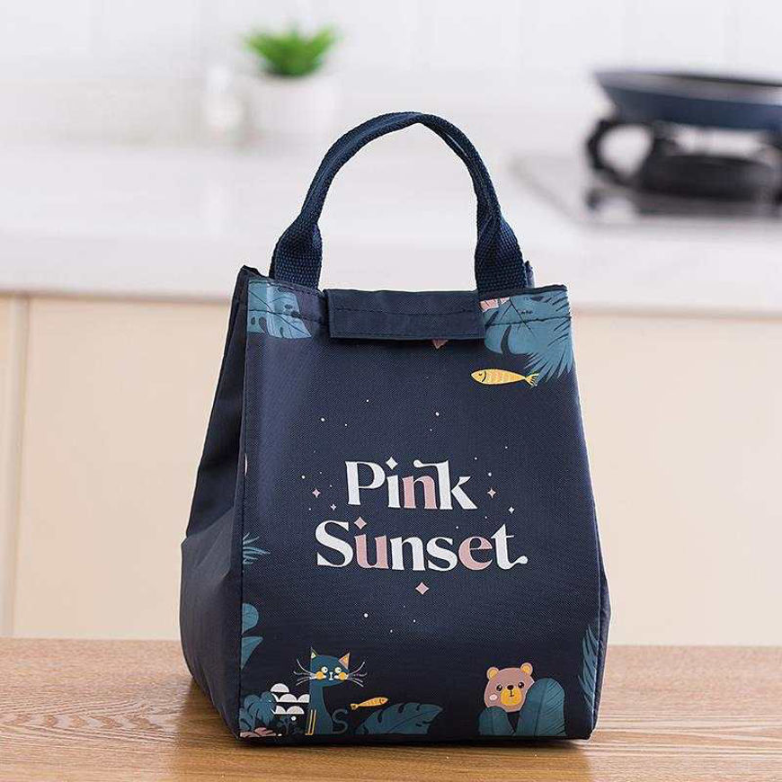 Picture of LUNCH BAG  BLUE PINK SUNSET