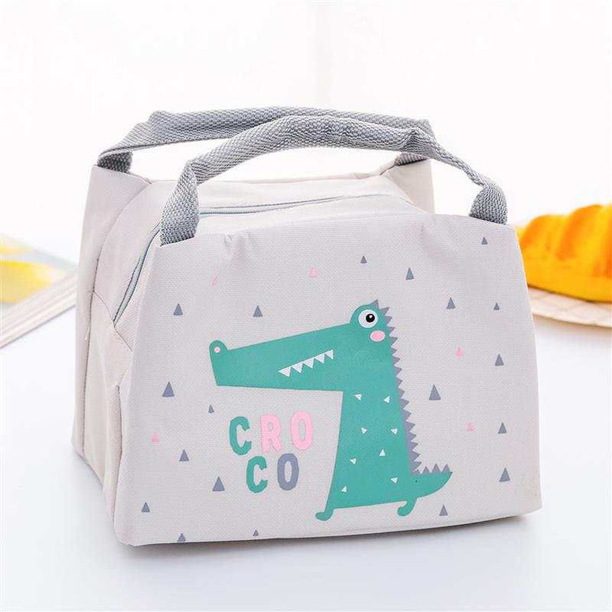 Picture of KIDS LUNCH BAG GREY CROCODILE