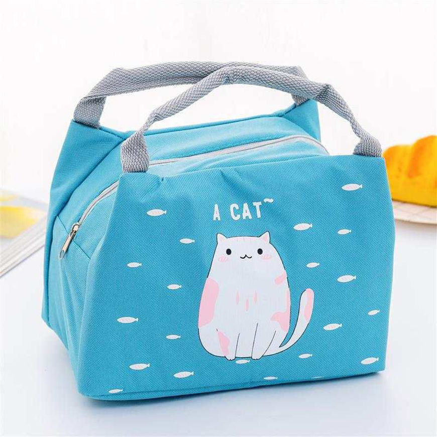Picture of KIDS LUNCH BAG BLUE CUTE CAT