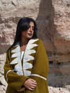 Picture of Bisht Olive Embroidery Design