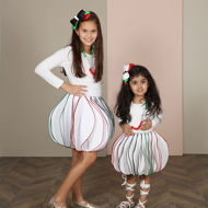 Picture of White Wavy Skirt For Girls