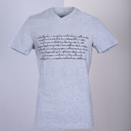 Picture of Grey T-shirt With Black Anthem For Men